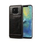 Crazy Horse PU Leather Coated Hybrid Case with Card Holder for Huawei Mate 20 Pro – Black