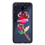 Embossment Lace Flower PC TPU Combo Mobile Phone Case for Huawei Mate 10 Lite – Rose