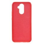 3-in-1 Glittery Powder Paper TPU + PC Hybrid Case for Huawei Mate 20 Lite – Red