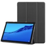 ENKAY PU Leather Smart Tablet Case with Tri-fold Stand for Huawei MediaPad M5 lite 10 – Black