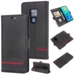 [Business Style] Case for Huawei Mate 20 Splicing Leather Wallet Casing – Black