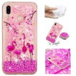 Dynamic Glitter Powder Heart Shaped Sequins Shockproof TPU Case for Huawei P20 Lite / Nova 3e (China) – Flamingo