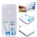 Pattern Printing TPU Mobile Phone Case for Huawei Y6 (2018) / Honor 7A (without Fingerprint Sensor) – Fuck You Gesture