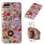 Christmas Pattern Printing TPU Jelly Mobile Case for Huawei Honor 7A Pro / Honor 7A (with Fingerprint Sensor) / Enjoy 8e – Christmas Elements