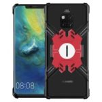Heroes Series Bumper for Huawei Mate 20 Pro [X-Shaped] Electroplating Metal Bumper Case with Kickstand – Red / Black