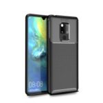 Drop Resistant Carbon Fiber TPU Protection Case for Huawei Mate 20 X – Black