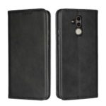 Auto-absorbed Leather Wallet Case with Stand for Huawei Maimang 7 – Black