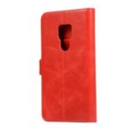 Crazy Horse Leather Wallet Case for Huawei Mate 20 – Red
