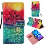 Light Spot Decor Pattern Printing PU Leather Case Cover with Card Holder for Huawei Honor 8X – Never Stop Dreaming