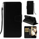 Retro PU Leather Wallet Magnetic Case for Huawei Mate 20 Pro – Black