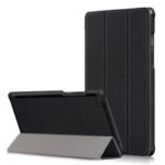 Tri-fold Stand PU Leather Tablet Case for Lenovo Tab E8 TB-8304F – Black