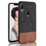 Bi-color Splicing PU Leather Coated PC + TPU Hybrid Case for Lenovo S5 Pro – Black
