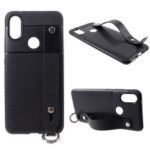 Triangle Pattern TPU Casing for Xiaomi Mi A2 / Mi 6 – Black