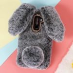 Rabbit Shape Warm Fur TPU Back Casing for Xiaomi Pocophone F1 / Poco F1 (India) – Dark Grey
