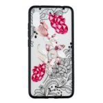 For Xiaomi Redmi Note 6 Pro Lace 3D Rhinestone Decoration Flower Pattern Hybrid Case Cover – Vivid Flower