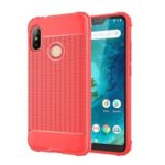 Drop-resistant Soft TPU Case Cover for Xiaomi Mi A2 Lite / Redmi 6 Pro (China) – Red