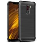 IMAK Vega Series Brushed Carbon Fiber Texture Air Cushion TPU Case for Xiaomi Pocophone F1 / Poco F1 (India)