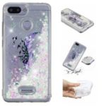 Dynamic Glitter Powder Sequins Patterned TPU Casing for Xiaomi Redmi 6/6A – Purple Feather