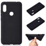 Solid Color Soft Matte TPU Back Case for Xiaomi Redmi Note 6 Pro – Black
