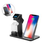 Portable 3-in-1 Qi Wireless Fast Charger for Apple Watch/iPhone/AirPods