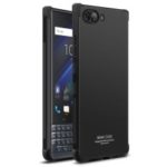 IMAK Skin Feel Anti-drop TPU Cover + Explosion-proof Screen Film for BlackBerry KEY2 LE – Metal Black