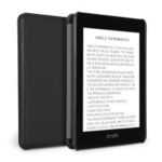 DUXDUCIS Domo Series Cloth Texture Tri-fold Stand PU Leather Smart Case for Amazon Kindle Paperwhite 4 (2018) – Black