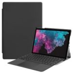 Folio PU Leather Protection Stand Case for Microsoft Surface Pro 6/5/4 – Black