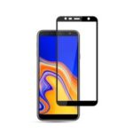 MOCOLO Silk Print Arc Edge Full Coverage Full Glue 9H Tempered Glass Screen Protector for Samsung Galaxy J4 Plus – Black