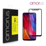 AMORUS for Xiaomi Mi 8 / Mi 8 Explorer Edition (6.21-inch) 9H Tempered Glass Full Screen Protector [Full Glue] – Black