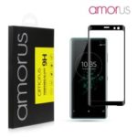AMORUS for Sony Xperia XZ3 3D Curved Tempered Glass Anti-explosion Full Screen Protector – Black