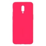 Skin-touch Matte TPU Jelly Phone Accessory Casing for OnePlus 6T – Red