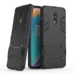Cool Guard PC TPU Hybrid Case with Kickstand for OnePlus 6T – Black