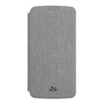 VILI DMX for OnePlus 6T Cross Texture Leather Case [Card Holder Stand] – Grey