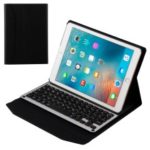 Removable Bluetooth Keyboard Leather Smart Case for iPad 9.7 (2018) / 9.7 (2017) / Pro 9.7 inch (2016) / Air 2 / Air  – Black