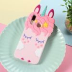 3D Unicorn Pattern Silicone Back Cover for Huawei P20 Lite / Nova 3e