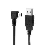 CY U2-057-LE Mini USB B Type 5pin Male Right Angled 90 Degree to USB 2.0 Male Data Cable – Right Angled