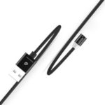 WSKEN 5V/1.5A Round USB Magnetic Charging Cable(Light Version) for iPhone Samsung Huawei – Black