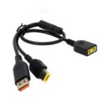 11.0×4.5mm Rectangle Jack Power Adapter Cable Plug Female to Special USB Charger Male for Lenovo ThinkPad / Yoga3-14 / Yoga900 700