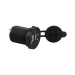 12V Dual USB Car Motorcycle Truck Cigarette Lighter Adapter Cellphone USB Charger for Car Socket Outlet MotoAccesories