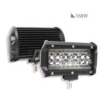 2PCS 168W Quad Row LED Light Bar Spot Light Off-road Vehicle Work Light IP67 Waterproof