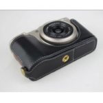 Genuine Leather Half Bottom Camera Protection Case for Fujifilm XF10 Digital Compact Camera – Black