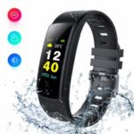i6HR-C Multifunctional Smart Sleeping Heart Rate Blood Pressure Monitor Wristband – All Black