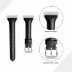 Genuine Leather T Shape Watch Band for Fitbit Charge 3 – Black