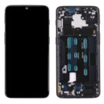 OEM LCD Screen and Digitizer Assembly Part with Frame for OnePlus 6T – Black