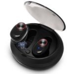 V5 TWS Binaural Wireless Bluetooth In-ear Earphones with Charging Box – Black