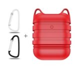 Soft Silicone Apple Airpods Ear Headset Protective Case – Red