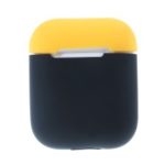 Contrast Color Soft Silicone Protection Case for Apple AirPods Charging Case – Yellow / Black