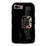 Soft Fur Coated TPU Back Case for iPhone 8 Plus / 7 Plus 5.5 inch