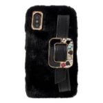 Soft Fur Coated TPU Mobile Phone Shell for iPhone X 5.8 inch