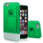 Ultra Thin Transparent Plastic + TPU Hybrid Phone Casing for iPhone 8/7 4.7 inch – Green